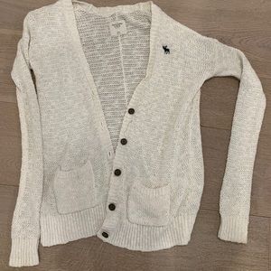 Abercrombie and Fitch cream cardigan